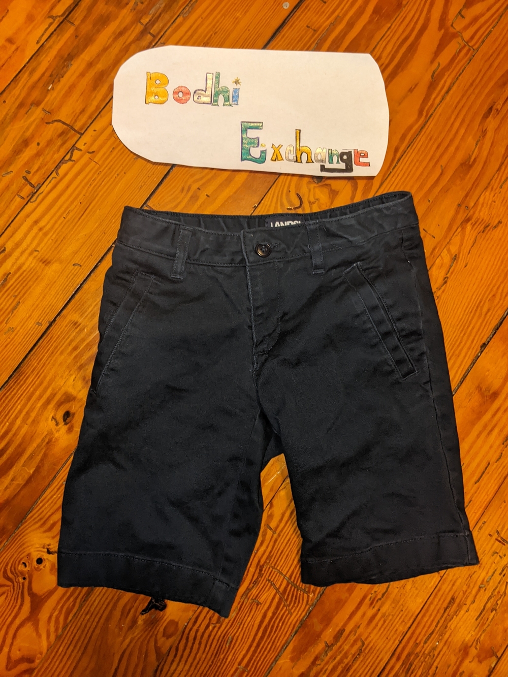 Lands' End Navy Blue Shorts Sz. 8 Big Girls